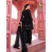 Picture of Graceful Georgette Black Straight Cut Salwar Kameez