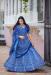 Picture of Excellent Silk Dark Slate Blue Lehenga Choli