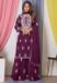 Picture of Wonderful Georgette Brown Straight Cut Salwar Kameez