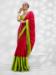 Picture of Pretty Georgette & Silk Crimson Saree