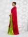 Picture of Pretty Georgette & Silk Crimson Saree