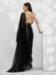 Picture of Statuesque Chiffon Black Saree