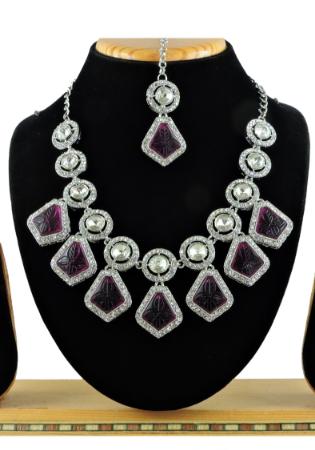 Picture of Beautiful Purple Necklace Set