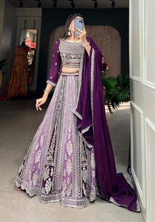 Picture of Sublime Georgette Dark Grey Lehenga Choli