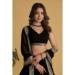 Picture of Georgette & Net & Organza Saddle Brown Lehenga Choli