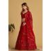 Picture of Wonderful Georgette & Net & Organza Red Lehenga Choli