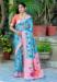 Picture of Comely Silk Steel Blue Saree