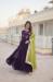 Picture of Sightly Georgette Purple Readymade Gown