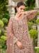 Picture of Sublime Net Rosy Brown Straight Cut Salwar Kameez