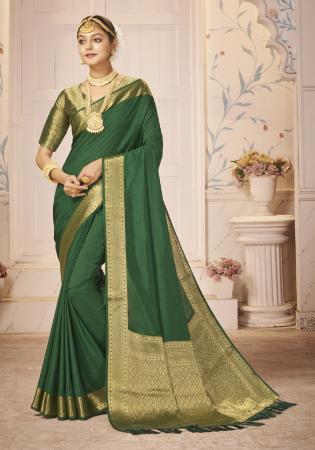 Picture of Superb Silk Sea Green Saree