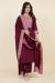 Picture of Chiffon & Silk Saddle Brown Readymade Salwar Kameez