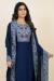 Picture of Chiffon & Silk Midnight Blue Readymade Salwar Kameez