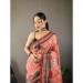 Picture of Ravishing Silk Dark Salmon Saree