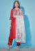 Picture of Stunning Silk Indian Red Readymade Salwar Kameez