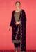 Picture of Pleasing Chiffon Purple Straight Cut Salwar Kameez