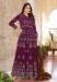 Picture of Georgette Dark Magenta Anarkali Salwar Kameez