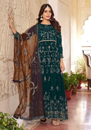 Picture of Georgette Midnight Blue Anarkali Salwar Kameez