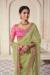 Picture of Magnificent Georgette & Organza Dark Khaki Saree