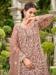 Picture of Pleasing Net Rosy Brown Straight Cut Salwar Kameez