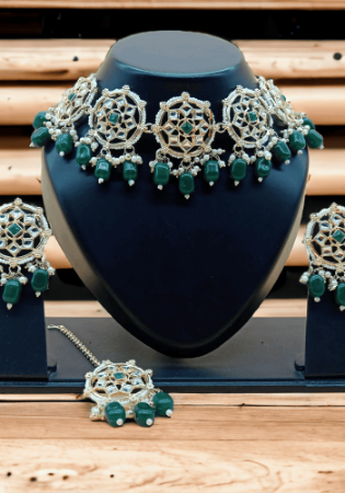 Picture of Superb Dark Green Necklace Set