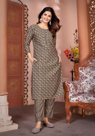 Picture of Enticing Silk Dim Gray Kurtis & Tunic