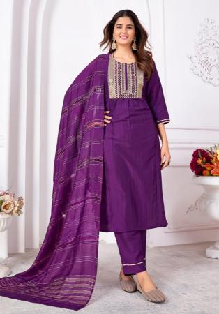 Picture of Marvelous Silk Brown Kurtis & Tunic