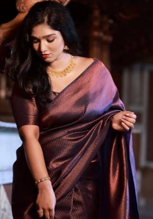 Picture of Fascinating Silk Purple Saree