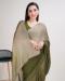 Picture of Statuesque Silk Dark Olive Green Saree