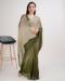 Picture of Statuesque Silk Dark Olive Green Saree