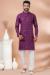 Picture of Statuesque Cotton Purple Kurtas