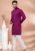 Picture of Sightly Rayon Dark Magenta Kurtas