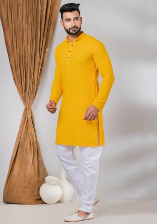 Picture of Comely Rayon Orange Kurtas