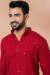 Picture of Shapely Rayon Dark Red Kurtas