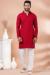 Picture of Shapely Rayon Dark Red Kurtas