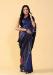 Picture of Admirable Satin & Silk Navy Blue Saree