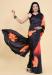 Picture of Charming Satin & Silk Black Saree