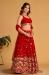 Picture of Fascinating Georgette & Organza Crimson Lehenga Choli