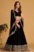 Picture of Beauteous Georgette & Organza Black Lehenga Choli