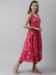 Picture of Beautiful Cotton Fire Brick Readymade Salwar Kameez