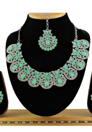 Picture of Exquisite Dark Sea Green Necklace Set