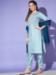 Picture of Silk Light Steel Blue Readymade Salwar Kameez