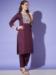 Picture of Resplendent Silk Brown Readymade Salwar Kameez