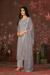 Picture of Radiant Chiffon Dark Grey Straight Cut Salwar Kameez