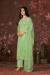 Picture of Chiffon Dark Sea Green Straight Cut Salwar Kameez