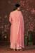 Picture of Chiffon Dark Salmon Straight Cut Salwar Kameez