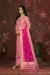 Picture of Chiffon Dark Salmon Straight Cut Salwar Kameez