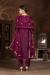 Picture of Sublime Chiffon Purple Straight Cut Salwar Kameez