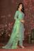 Picture of Chiffon Dark Sea Green Straight Cut Salwar Kameez