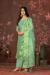 Picture of Chiffon Dark Sea Green Straight Cut Salwar Kameez