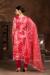 Picture of Well Formed Chiffon Maroon Straight Cut Salwar Kameez